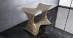 Parametric Wavy Wooden Furniture 18 - Table Design / CNC files for cutting