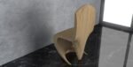 Parametric Wavy Wooden Furniture 45 - Chair Design / CNC files for cutting