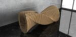 Parametric Wavy Wooden Furniture 46 - Dinner Table - / CNC files for cutting