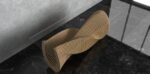 Parametric Wavy Wooden Furniture 46 - Dinner Table - / CNC files for cutting