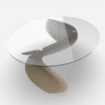 Parametric Table Design Digital File for CNC Cutting - Vector Files for Wooden Furniture - CNC router files for woodworking dxf, cdr, pdf