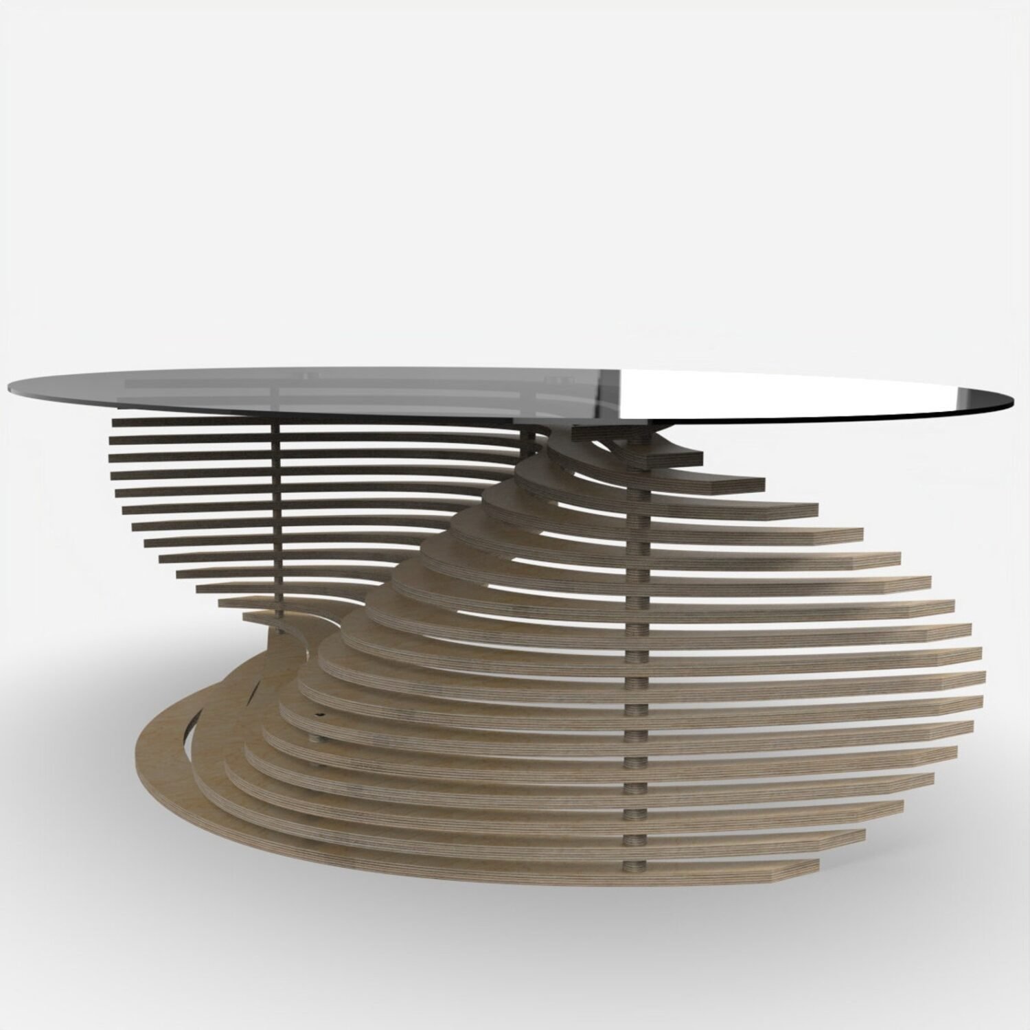 Parametric Table Design Digital File for CNC Cutting - Vector Files for Wooden Furniture - CNC router files for woodworking dxf, cdr, pdf