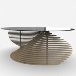 Parametric Table Design Digital File for CNC Cutting - Vector Files for Wooden Furniture - CNC router files for woodworking dxf, cdr, pdf