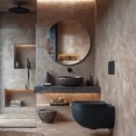 Round LED Bathroom Mirror, Circle Mirror with Lights, Illuminated Vanity Wall Mirror