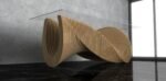 Parametric Wavy Wooden Furniture 46 - Dinner Table - / CNC files for cutting