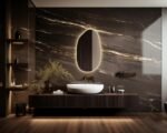 LED Mirror for Bathroom, Backlit Lighted Mirror, Vanity Mirror with Led Lights, Asymmetrical Lighting Mirror, Irregular Mirror for wall