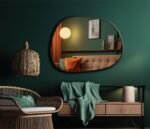 Irregular Modern Mirror, Asymmetrical Gold Framed Mirror, Aesthetic Home Decor, Bathroom Mirror, Entryway Wall Mirror, Mirror Wall Decor