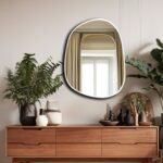 Irregular Modern Mirror, Asymmetrical Gold Framed Mirror, Aesthetic Home Decor, Bathroom Mirror, Entryway Wall Mirror, Mirror Wall Decor
