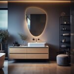 RGB LED MIRROR | Dimmable & Smartphone Control | Irregular Vanity Mirror | Large Wall Mirror with Lights | Modern Mirror |Backlit led Mirror