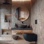 Round LED Bathroom Mirror, Circle Mirror with Lights, Illuminated Vanity Wall Mirror