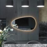 Asymmetrical,Bathroom, Washbasin Mirror, Led, Decorative Mirror, Led Mirror, Mirror,Touch Led , Touch Switch