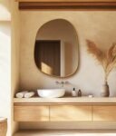 Irregular Modern Mirror, Asymmetrical Gold Framed Mirror, Aesthetic Home Decor, Bathroom Mirror, Entryway Wall Mirror, Mirror Wall Decor