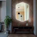 Hexagonal LED Mirror - Modern Backlit Wall Mirror for Bathroom, Bedroom, Vanity - Unique Geometric Frameless Mirror - Stylish Design Decor SemirrorLed