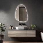 RGB LED MIRROR | Dimmable & Smartphone Control | Irregular Vanity Mirror | Large Wall Mirror with Lights | Modern Mirror |Backlit led Mirror