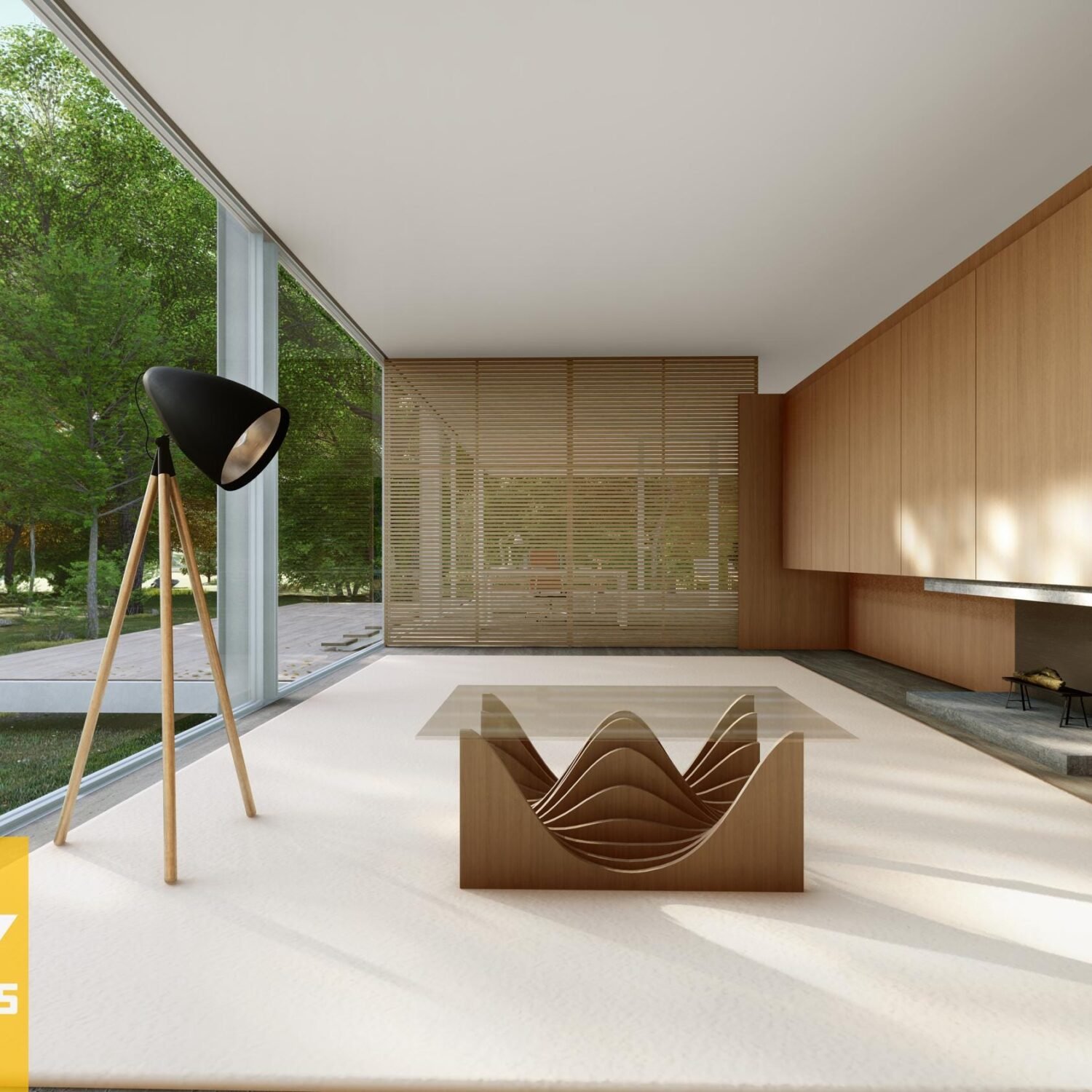 Parametric Center Table - GUDEA / Wooden Furniture / Digital Files for CNC Cutting Machines & Installation Guide